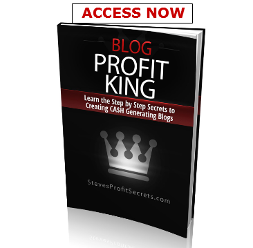 This Blog Profit King review highlights Steve's methods to create a golden blog - one that will produce income